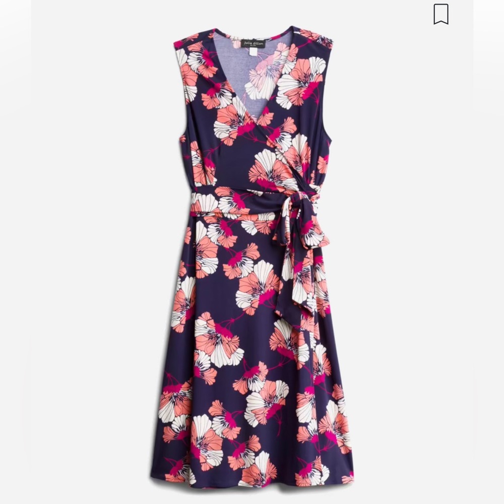 Available- Donna Morgan Calf length wrap dress